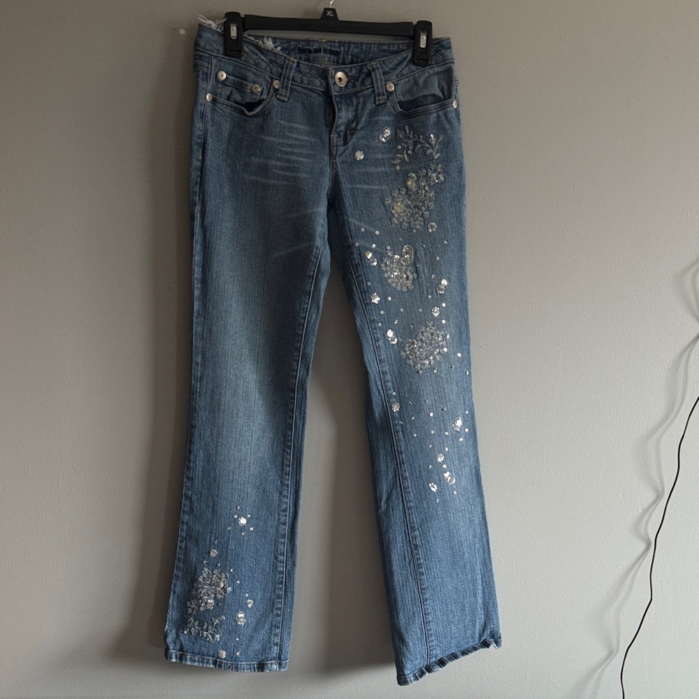 Embellished Blue Jeans